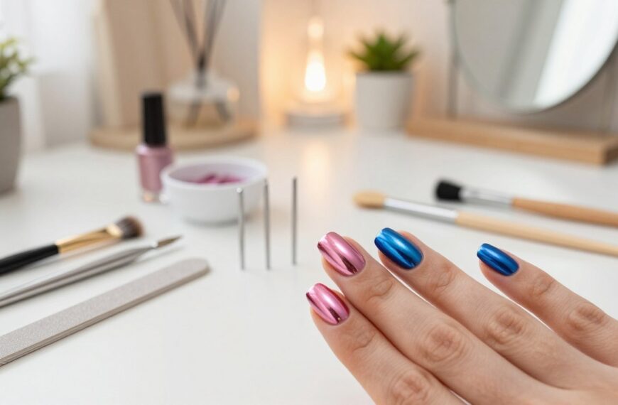Jak zrobić manicure tytanowy w domu krok po kroku